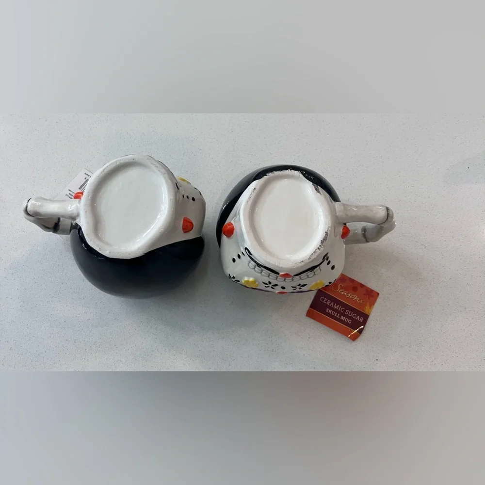 Day‎ Of The Dead Sugar Skull Mugs Set Of 2 New With Tags